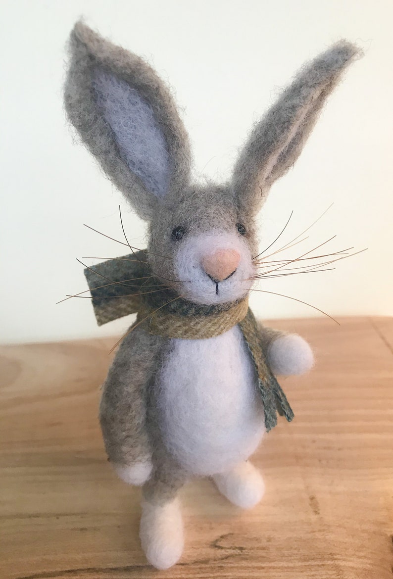Needle Felted Hare Scottish Gift , Felted Hare , Hare , Animal Figurines , Tablescape Decor , Wool Rabbit , Cute Animal Gifts , Scotland image 6