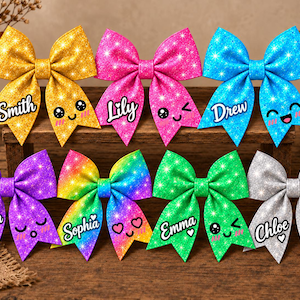 Halloween Dumpling Costume Funny Matching Bow Hair, Food Halloween Costume For Family Group Bow Hair, Dumpling Face Cosplay Halloween Bow