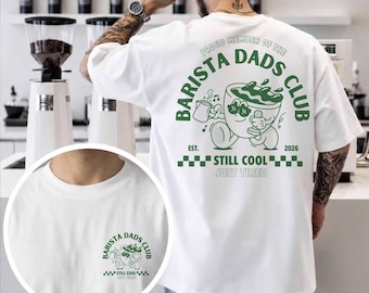 Barista Dad Shirt, Funny Coffee Dad Gift, Cool Dad Club Tee, Coffee Dad Club T shirt