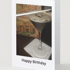 Happy Birthday Karte Cocktail/Getränk zum digitalen Download (Unikat, persönlich entworfen und hergestellt von mir)