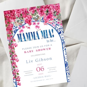 Mama Mia Baby Shower Invite Vorlage