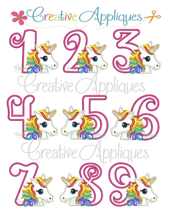 Girls Rainbow Unicorn Birthday Shirt 