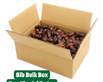 8 lb Large Extra Dry Khudri Dates – Whole Dates Box, Natural Sun-Dried Sweetness