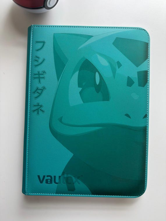 9 pocket pokemon card binder bulbasaur Evolution | Venusaur Cover Custom Bulbasaur, Ivysaur, Venusaur Laser