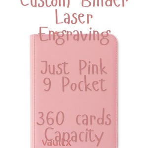 Custom VaultX Binder - Just Pink | 9 Pocket | 360 Cards Capacity