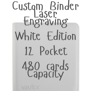 Custom VaultX Binder - White Edition | 12 Pocket | 360 Cards Capacity