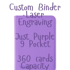 Custom VaultX Binder - Just Purple | 9 Pocket | 360 Cards Capacity