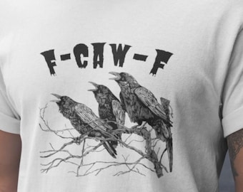Funny Crow Graphic Tee: Sarcastic Bird Lover Gift, Edgy Goth Shirt