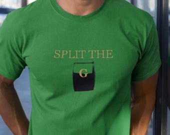 Split the G Shirt – Guinness Beer Game Tee, Funny Irish Drinking Challenge, Pub Game Graphic Shirt for Stout Lovers