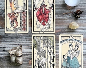 Fyodor Pavlov Tarot cards reduced (Fyodor Pavlov Tarot) 78 cards, tarot by Waite, deck of tarot cards, unusual tarot, beautiful tarot, Tarot
