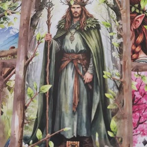 Cartes de tarot Oracle du printemps wiccan 78 pièces