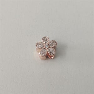Pandora ALE R Dazzling Daisy Charm Rose Gold