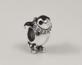 Pandora Skiing Penguin Charm