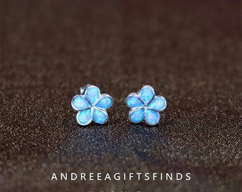 Pendientes de ópalo de plata S925