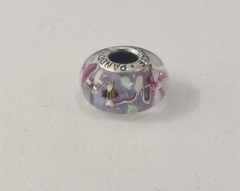 Pandora Enchanted garden Murano Glass charm bead S925 Ale