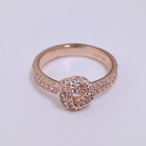 Silver Pandora Shimmering Knot Ring
