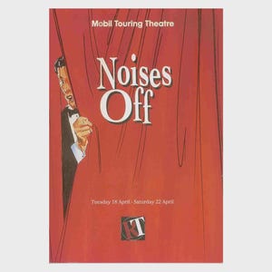 Millicent Martin Patrick Cargill i huvudrollen i Noises Off Program Richmond Theatre-produktion London 1995