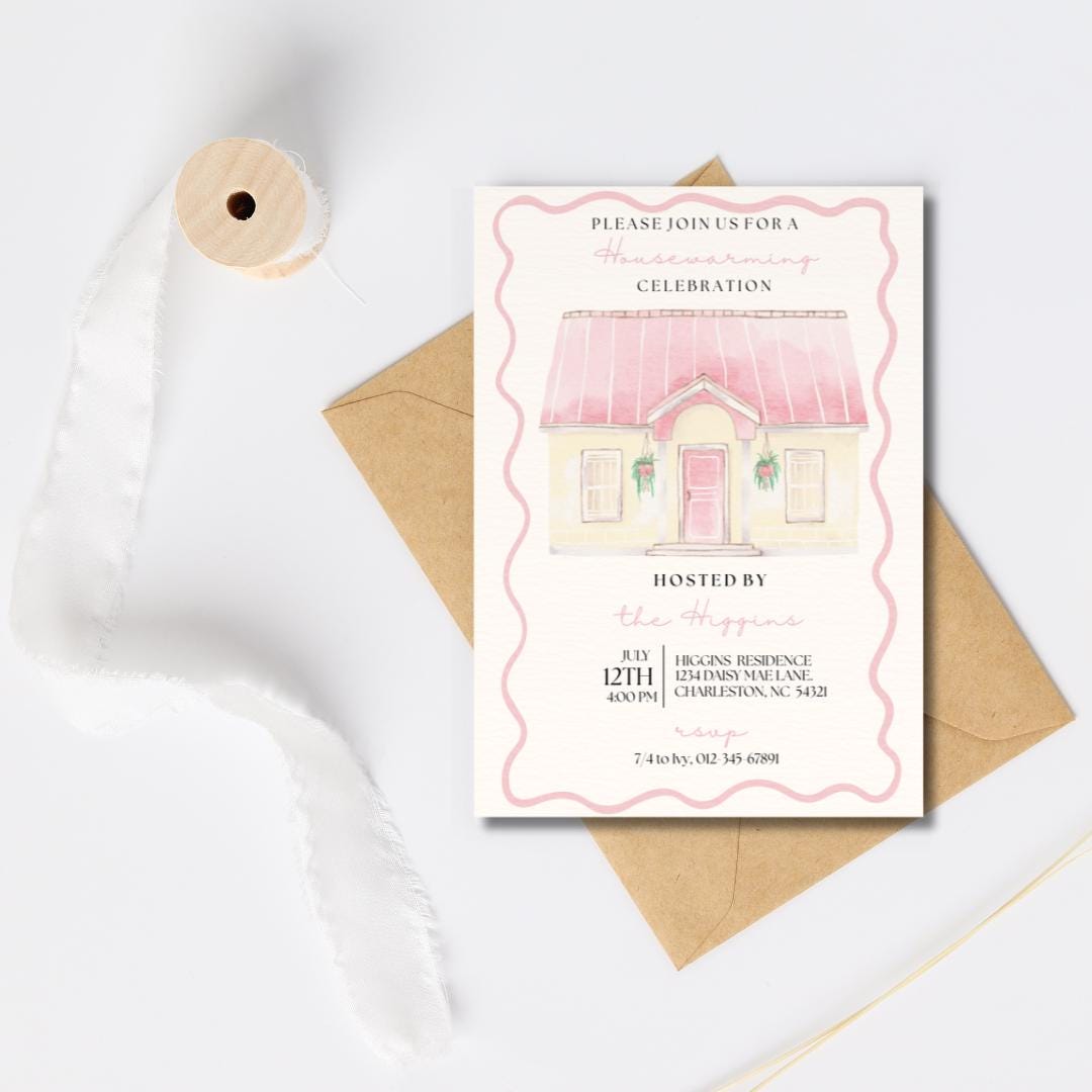 Editable Housewarming Invitation Digital House Warming Invite House ...