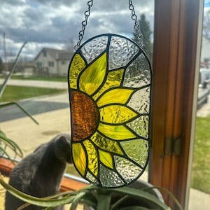 Sunflower Suncatcher Stained Glass