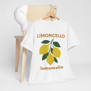 Limoncello Graphic Tee, Unisex Lemon T-Shirt, Summer Style Shirt, Citrus Lovers Gift, Casual Wear, Unique Lemonade Top