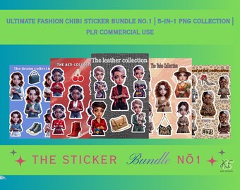 Ultimate Fashion Chibi Sticker Bundle Vol 1