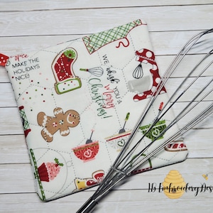 MEDIUM in the hoop Square Potholder - ITH machine embroidery Hexagon quilting hot pad with no sewing! 6 x6/6X10 Hoop or bigger