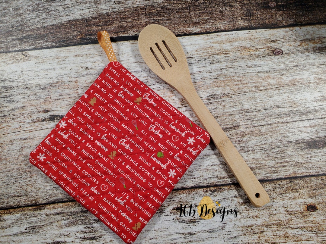 ITH Potholder in the Hoop Machine Embroidery Crosshatch Quilting