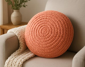 Round Crochet Cushion Pattern: Beginner-Friendly Pillow (PDF Download)