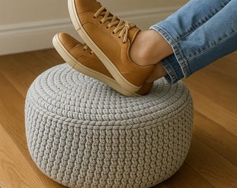 Häkel-Pouf Anleitung: Fußhocker Snuggle Stump (PDF Download)