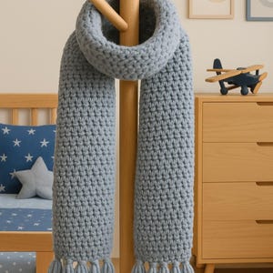 The cozy starter scarf: absolute beginner crochet pattern, scarf pattern, pattern for kids (PDF download)