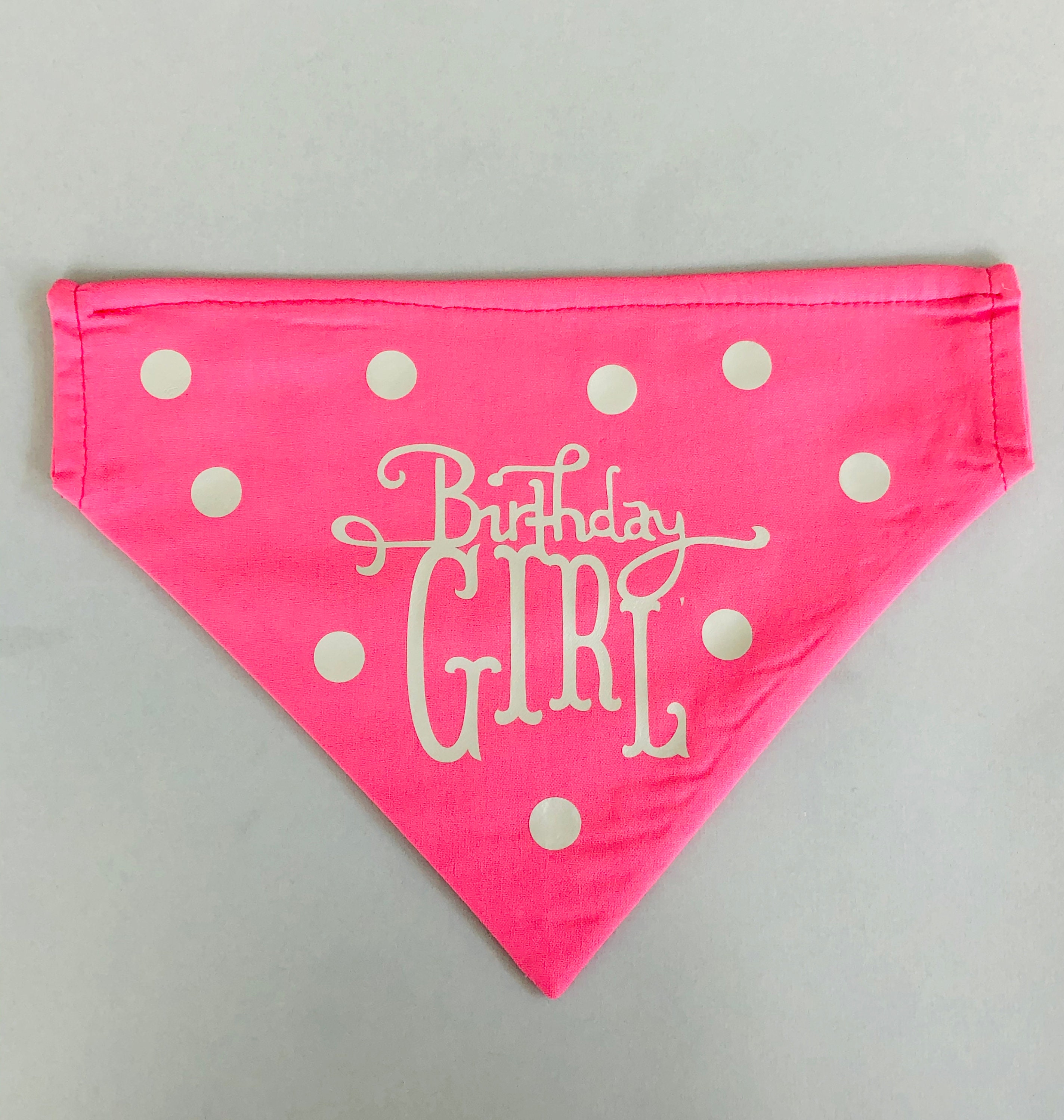 Birthday Girl Dog Bandana girl Birthday dog bandana Dog Etsy