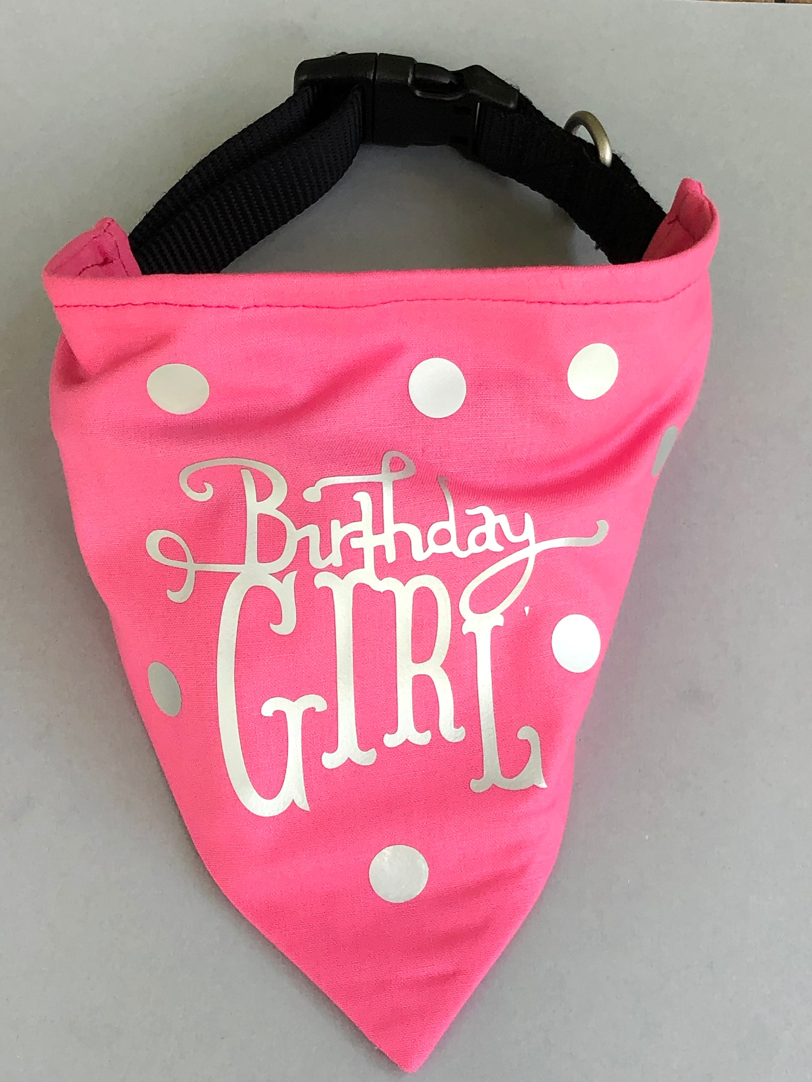 Birthday Girl Dog Bandana girl Birthday dog bandana Dog Etsy