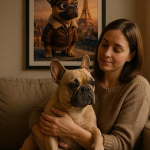 Ritratto personalizzato di un animale domestico - Illustrazione incorniciata di un animale domestico, disegno personalizzato di un cane o di un gatto, regalo commemorativo per animali domestici, decorazione da parete per amanti degli animali.