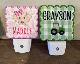 Custom Embroidered Night Light