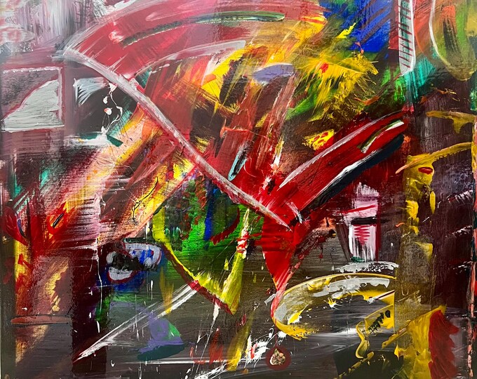 Giant Red Flag Painting