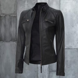 Handmade Leather Biker Jacket: Moto Boho Lambskin - Personalized Fit