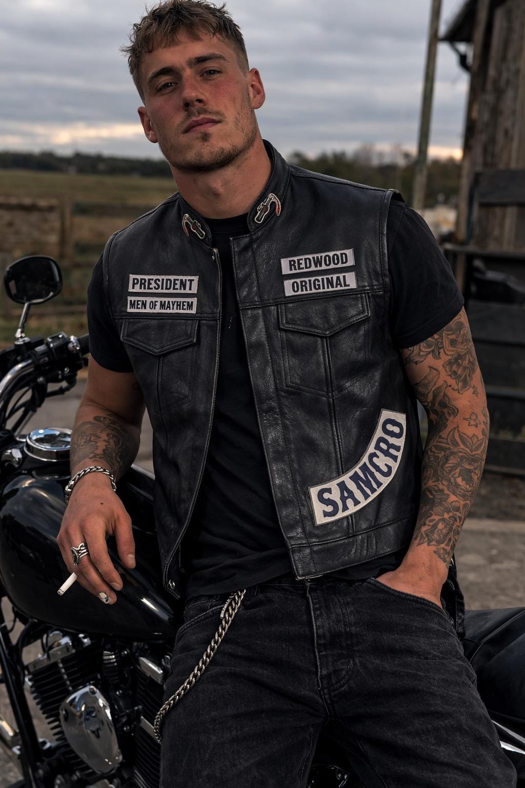 Sons of anarchy vest - Etsy 日本