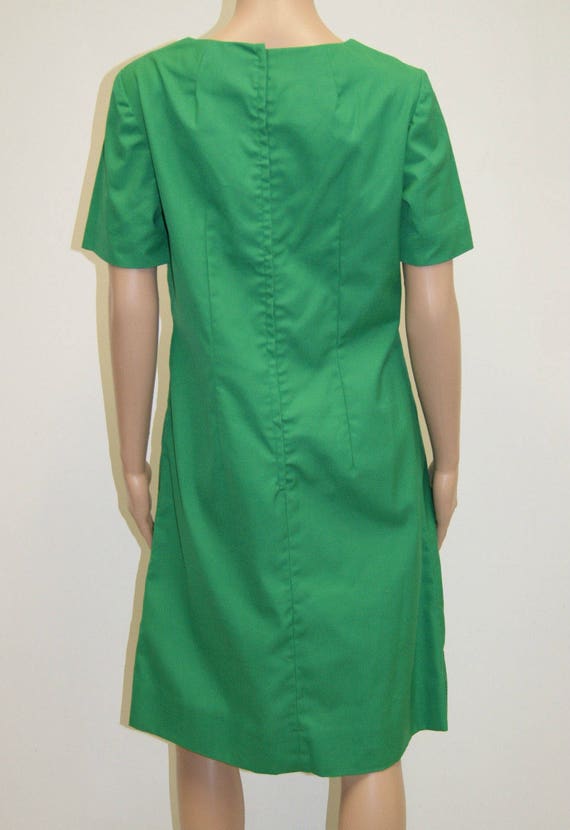 Vintage 60's Mod Plaid Dress & Coat Matching Set … - image 9