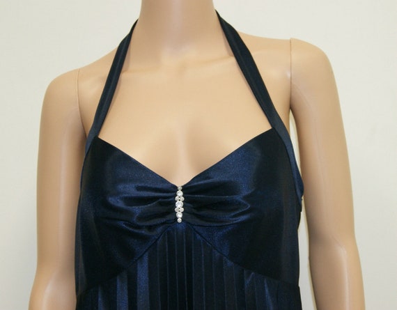 NOS NWT Vintage 80's Halter Cocktail Dress by Lin… - image 3