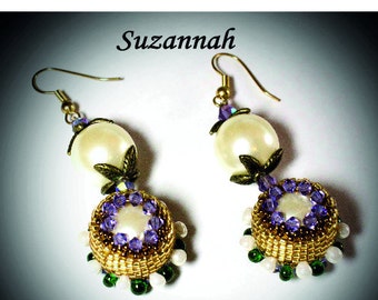 Suzannah - Peyote stitch Earrings