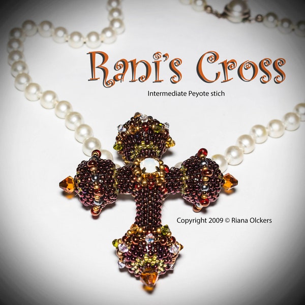 Bead Pattern - Rani's Cross Pendant