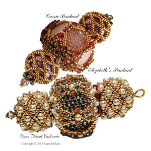Tutorial Peyote Stitch Pendant, pdf,  Beading  patterns , Peyote stitch pendant pattern,jewelery Tutorial, Carrie Pendant