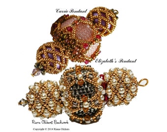 Samouczek na wisiorki ściegiem peyote, wzory koralikowe (PDF)