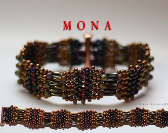 Beadweaving Bracelet Pattern - Mona