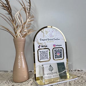 Marketing qr business board, acrylic qr sign, qr code stand, Marketing qr business board, acrylic qr sign, qr code stand