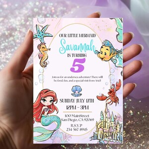 Little Mermaid Invite