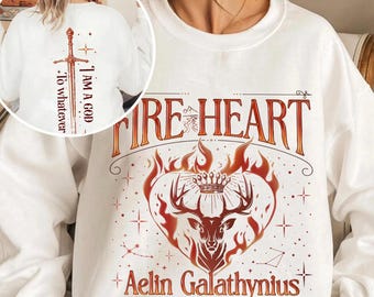 Fireheart Aelin Galathynius Sweatshirt, Terrasen Throne Of Glass T-Shirt, TOG Series Shirt, Bookish Gift