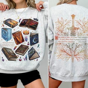 Throne Of Glass Series Book Sweatshirt, Fireheart T-Shirt, Aelin Galathynius, Heir Of Fire Shirt, TOG Series Fan Gift