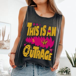 Comfort Colors This Is An Outrage Tank Top, Dungeon Crawler Carl Tank Top, Princess Donut Tank Top, Mongo Is Appalled Tank Top