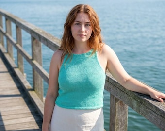 Knitting Camisole Top Pattern Women Summer Knit Tank PDF